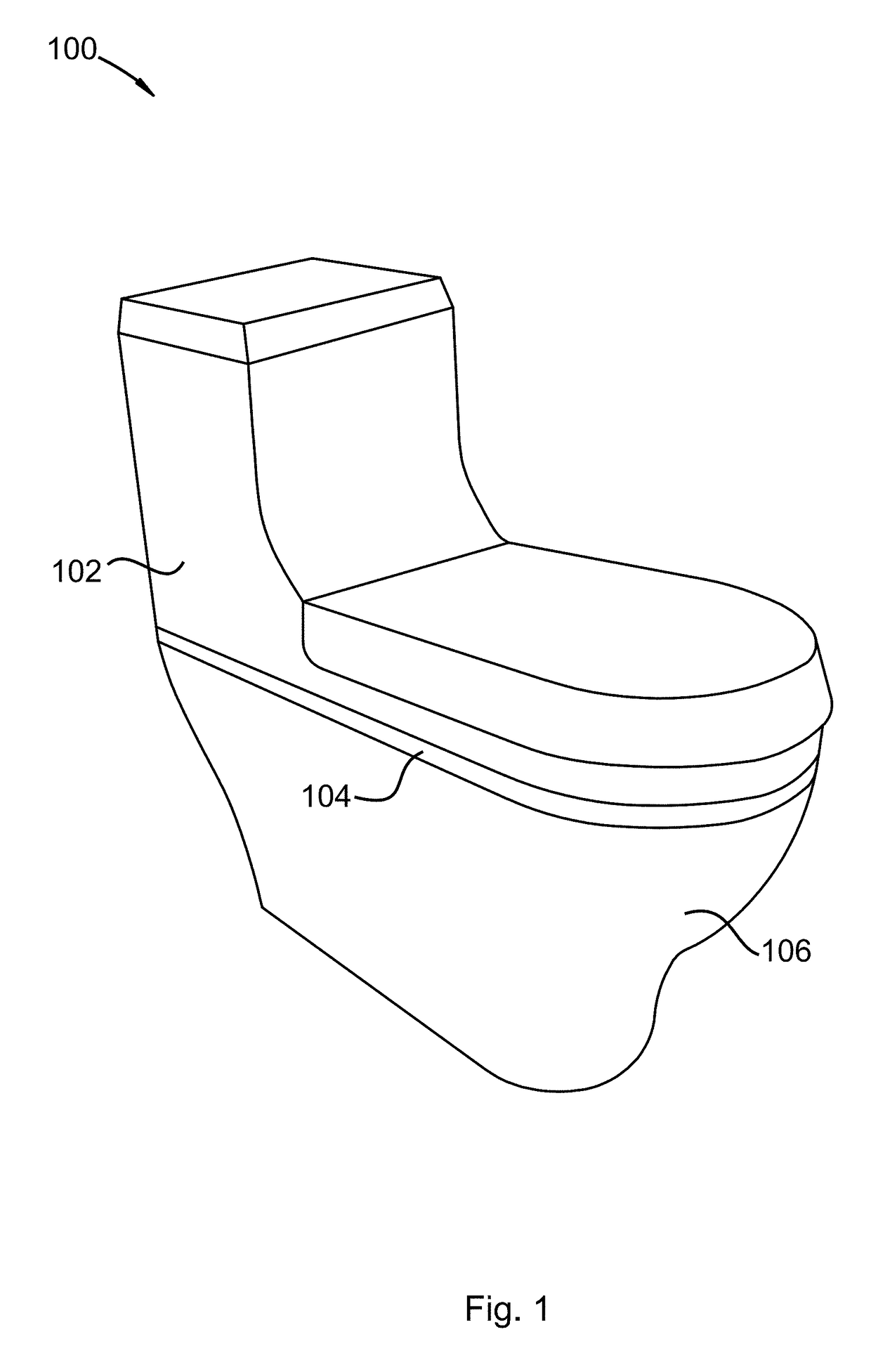 Toilet With An LED Diffuser Strip