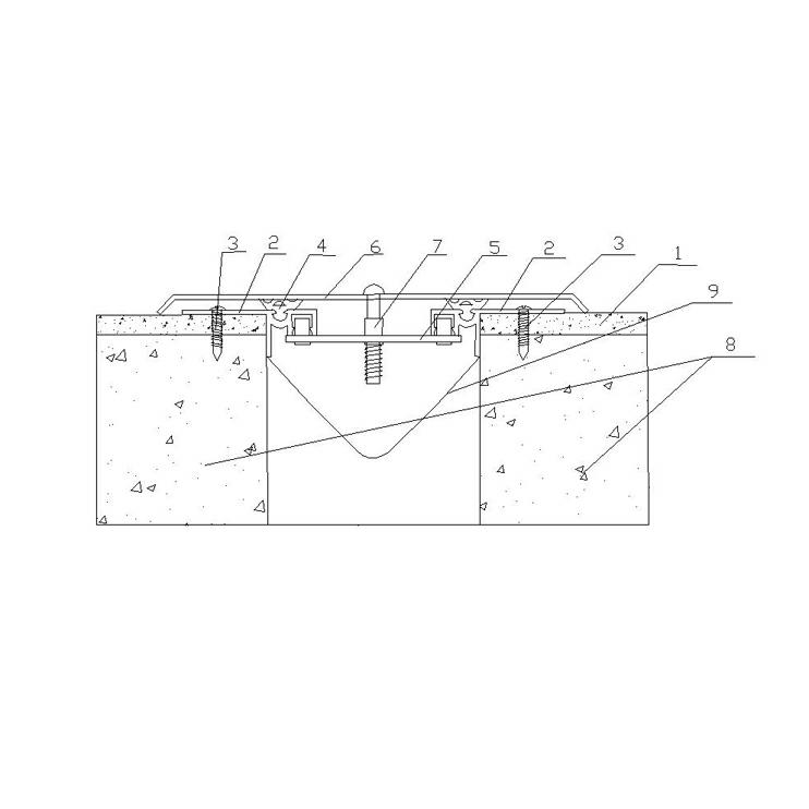 Expansion joint-adjustable dual-waterproof installation construction process