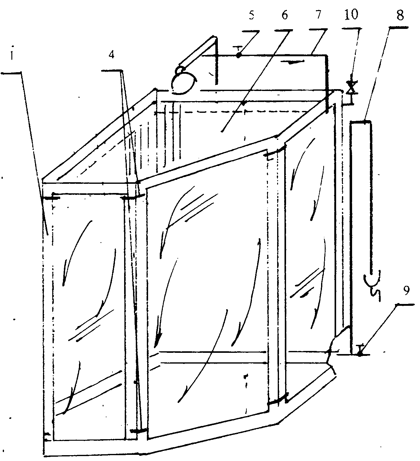 Heat accumulating type shower room