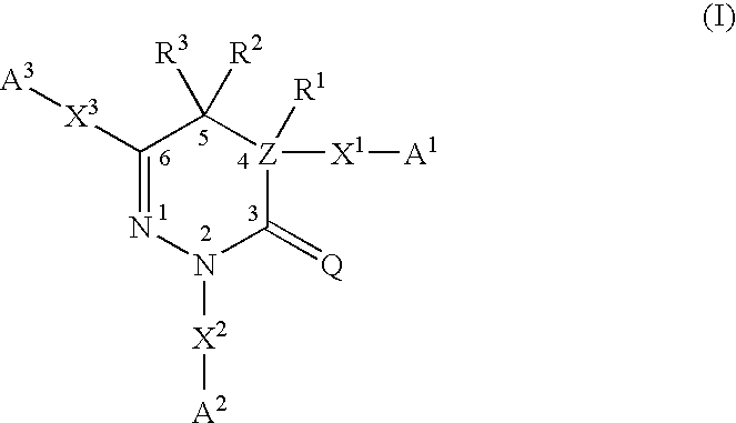 Pyridazinone and triazinone compounds and use thereof as pharmaceutical preparations