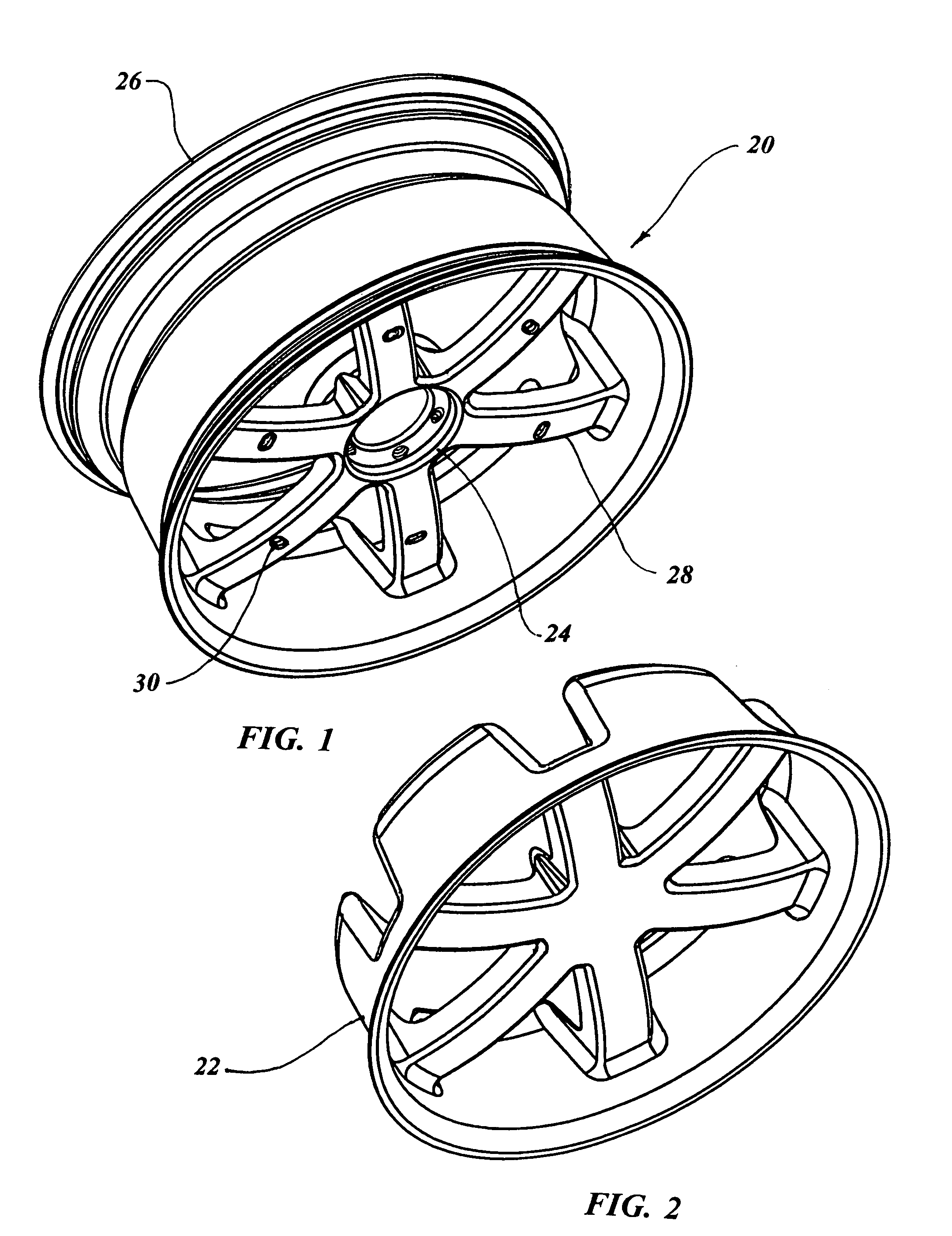 Alloy wheel with mating wheel cover