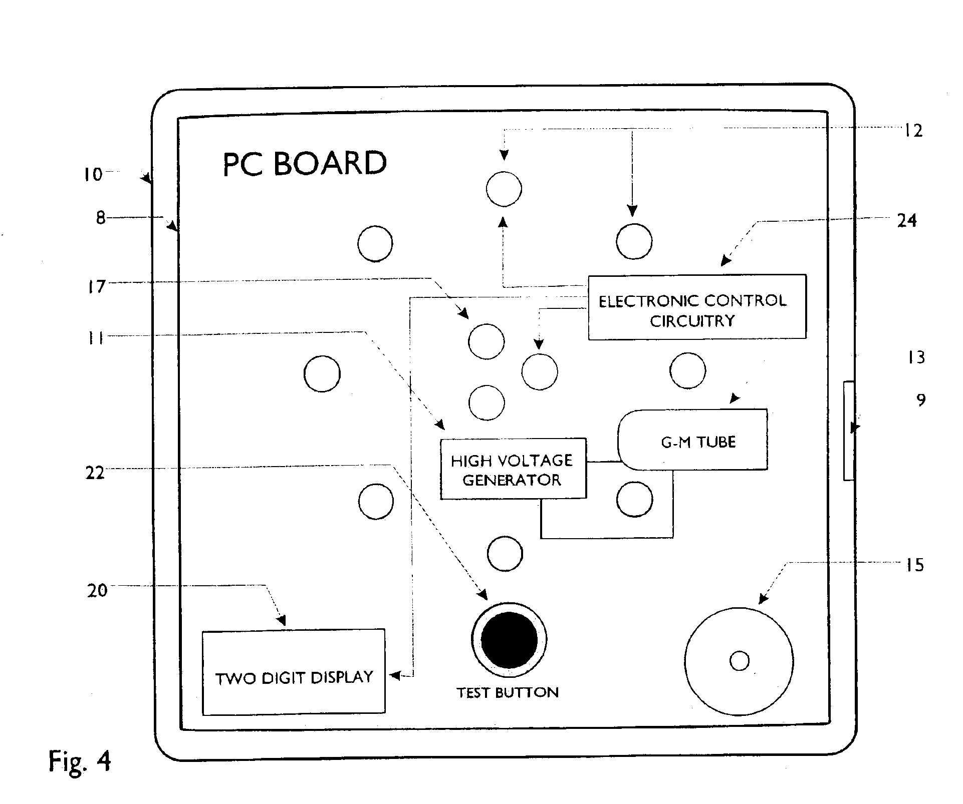 Radiation monitor for ease of use