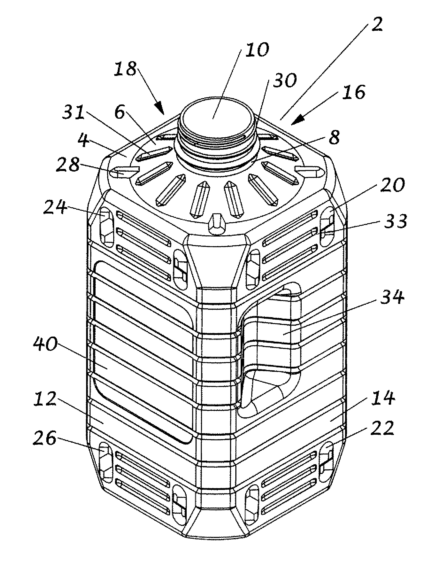 Stackable bottle system