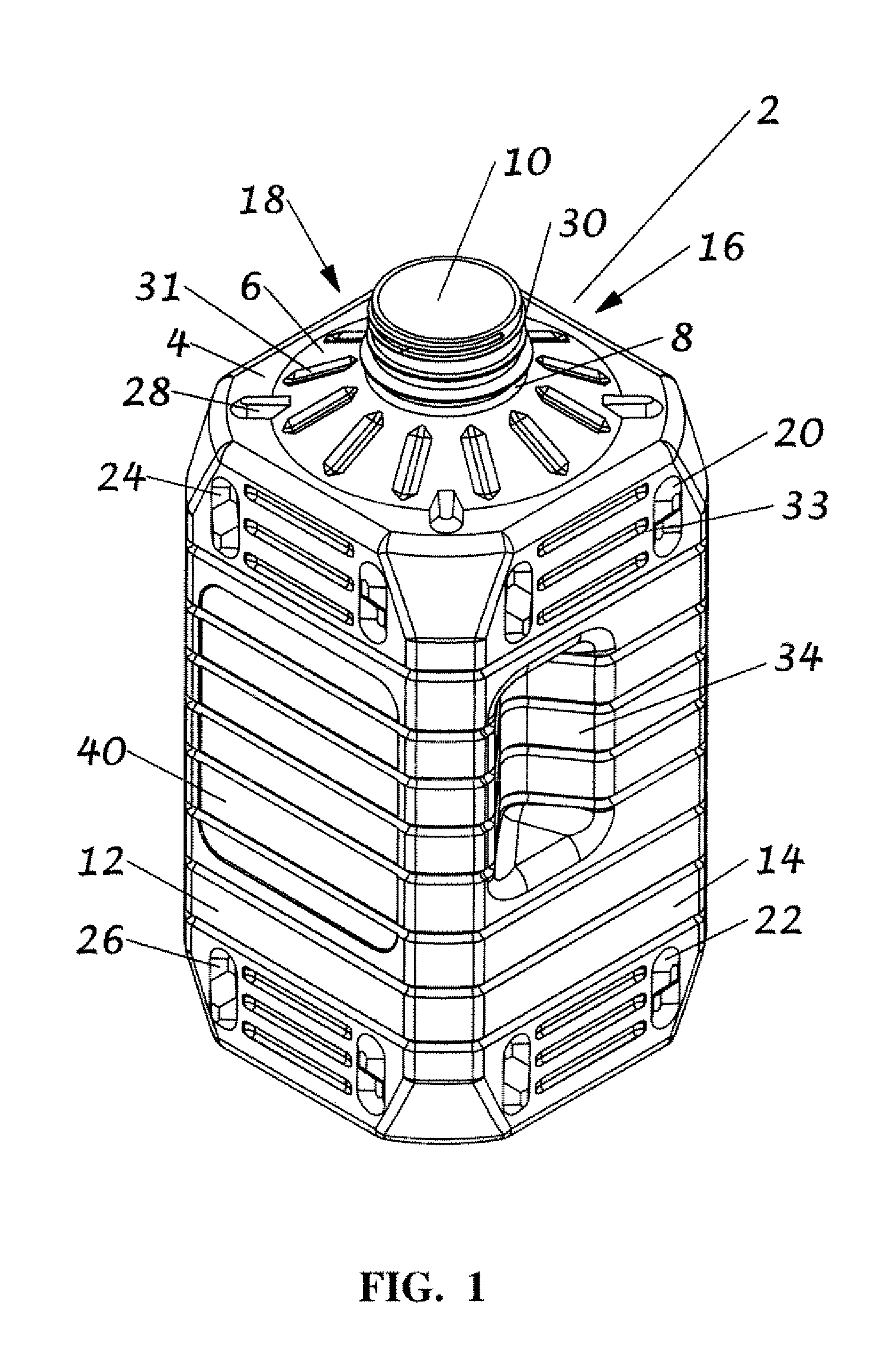 Stackable bottle system