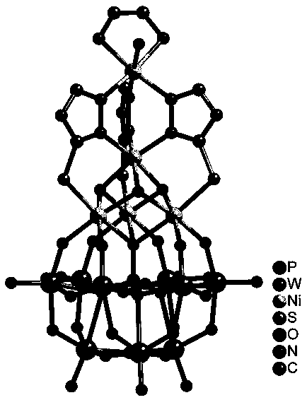 Preparation method of polyoxometallate lithium ion battery electrode material