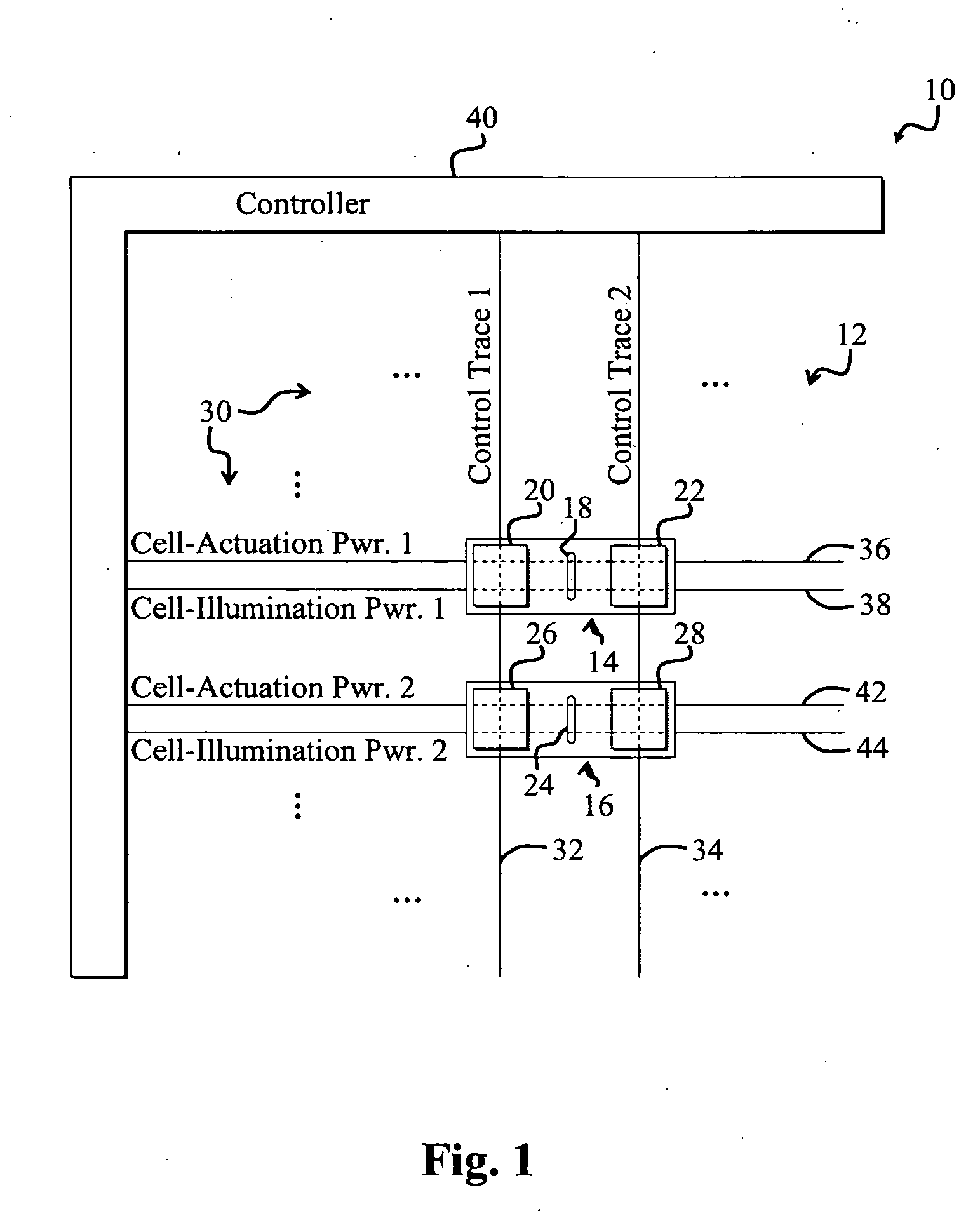 Picture element using microelectromechanical switch