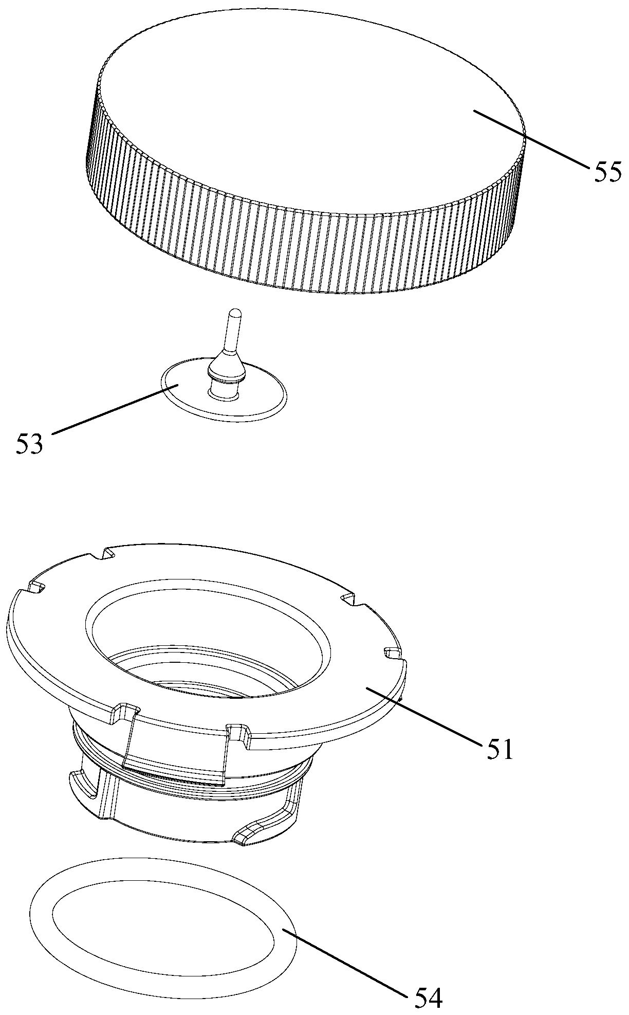 Automatic detergent feeding device and dish washing machine