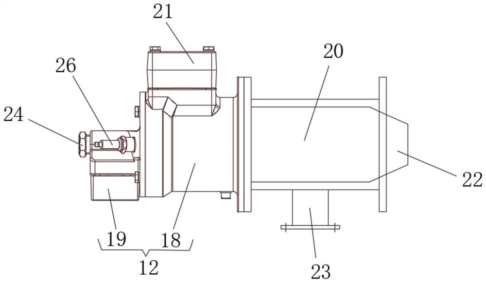 Combustion device for waste precipitation in sewage treatment