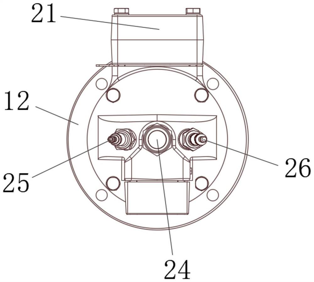 Combustion device for waste precipitation in sewage treatment