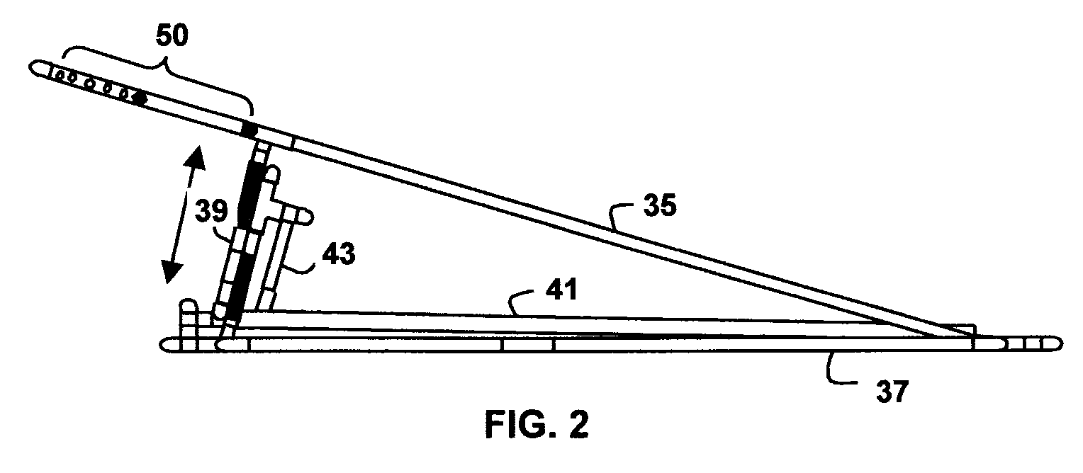 Golf Swing Plane Training Method and Apparatus