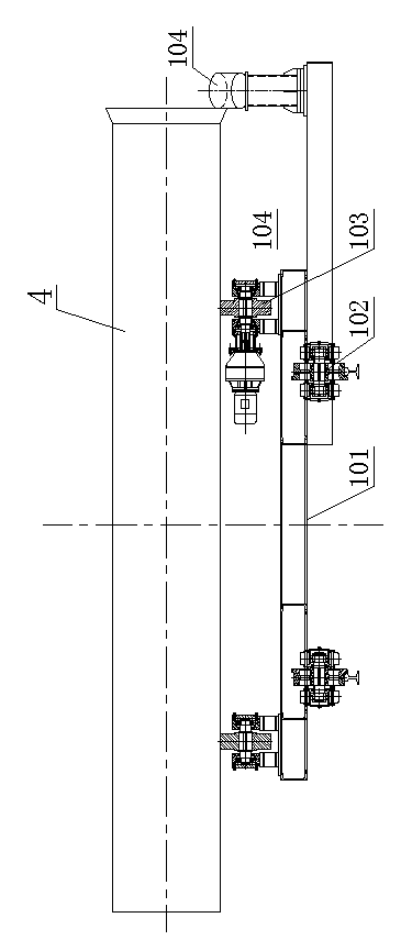 Lining coating equipment for ductile cast iron pipe