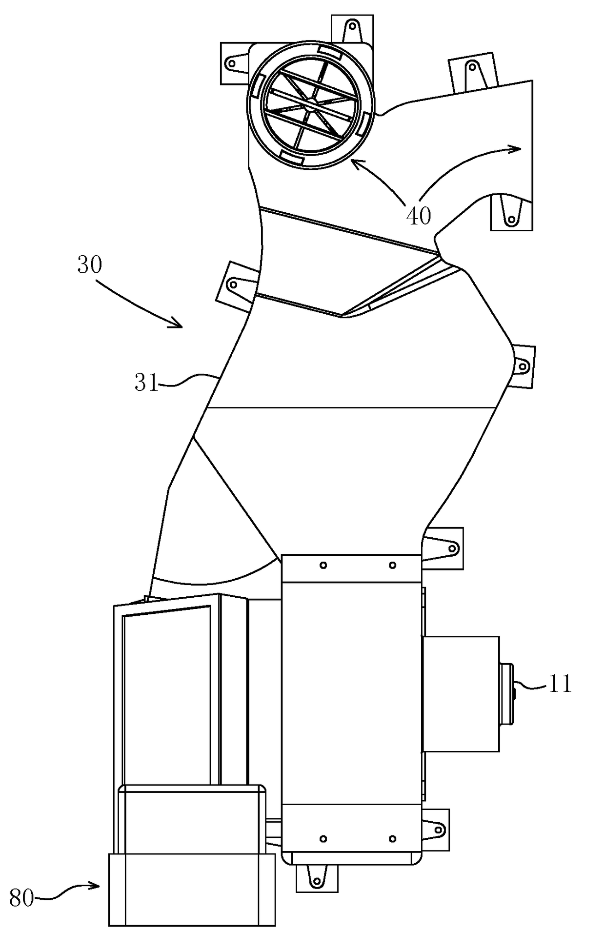 Integratable Movement Device for Ventilating Equipment