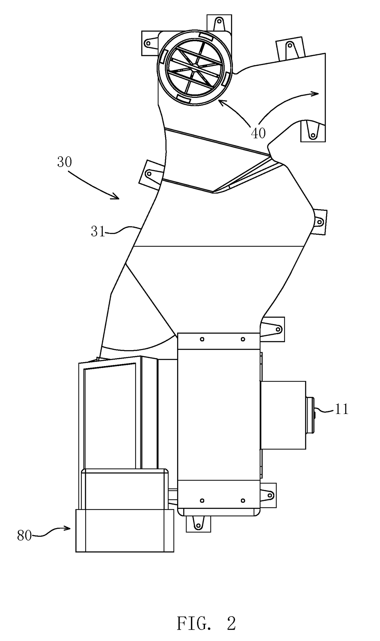 Integratable Movement Device for Ventilating Equipment