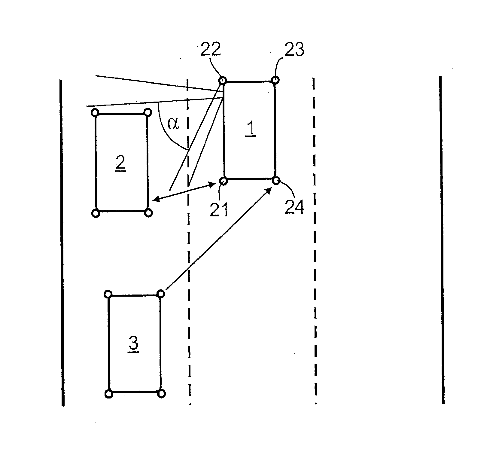 Interference suppression in blind spot monitoring