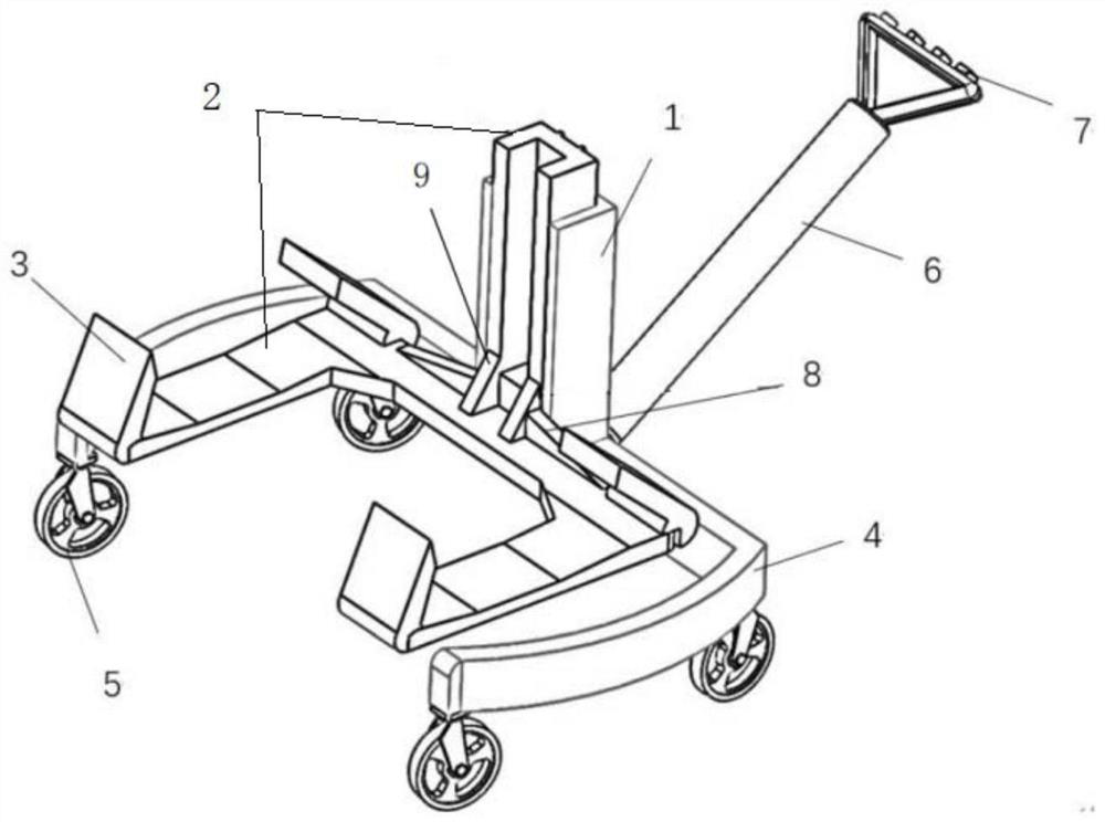 Civil aircraft wheel automatic lifting device and using method thereof