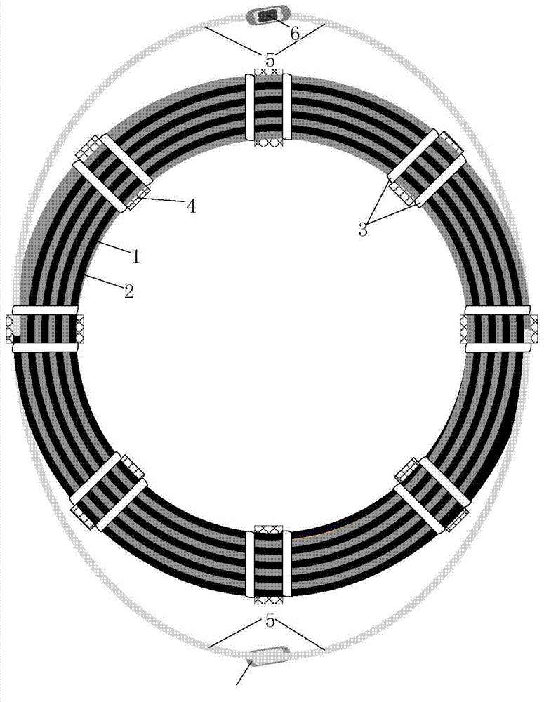 Model coil of interturn insulation test of oil-immersed power transformer and manufacturing method of model coil