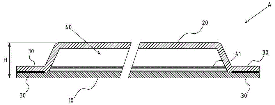 Thinning heat conduction device with pipeless sealing structure and forming method of thinning heat conduction device