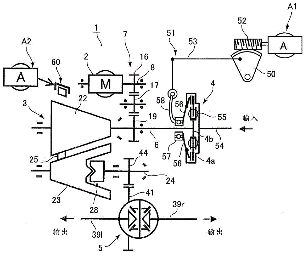 Hybrid drive device