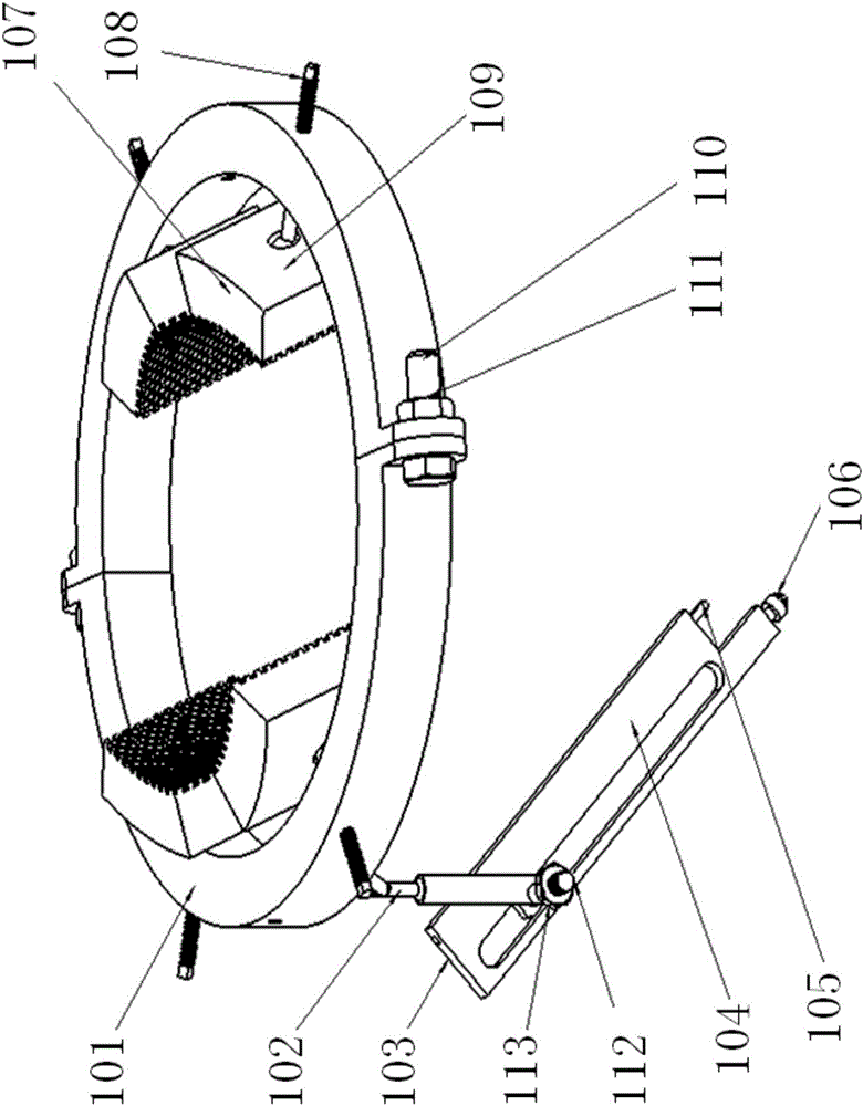 Magnetic memory detection device for cross manifold weld