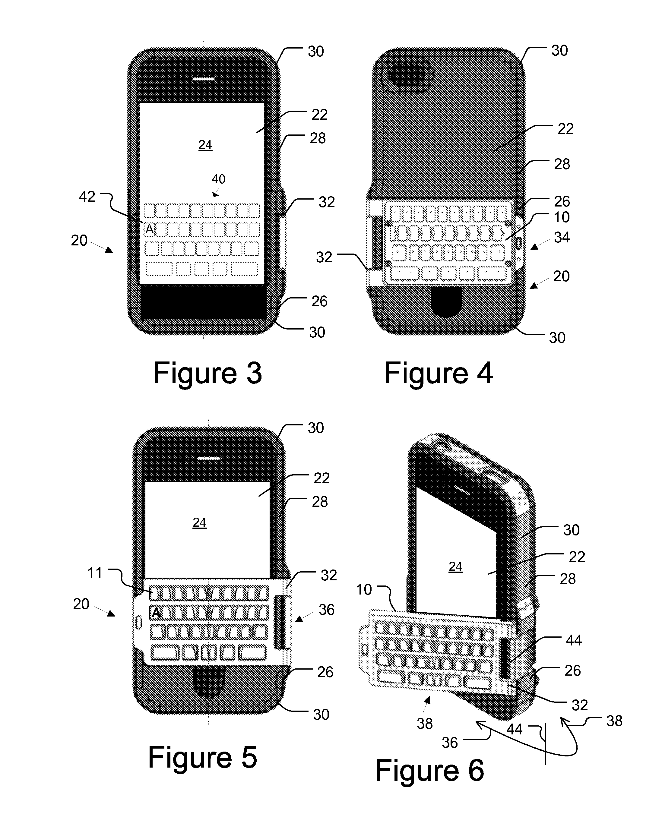 Keyboard appliance for touchscreen