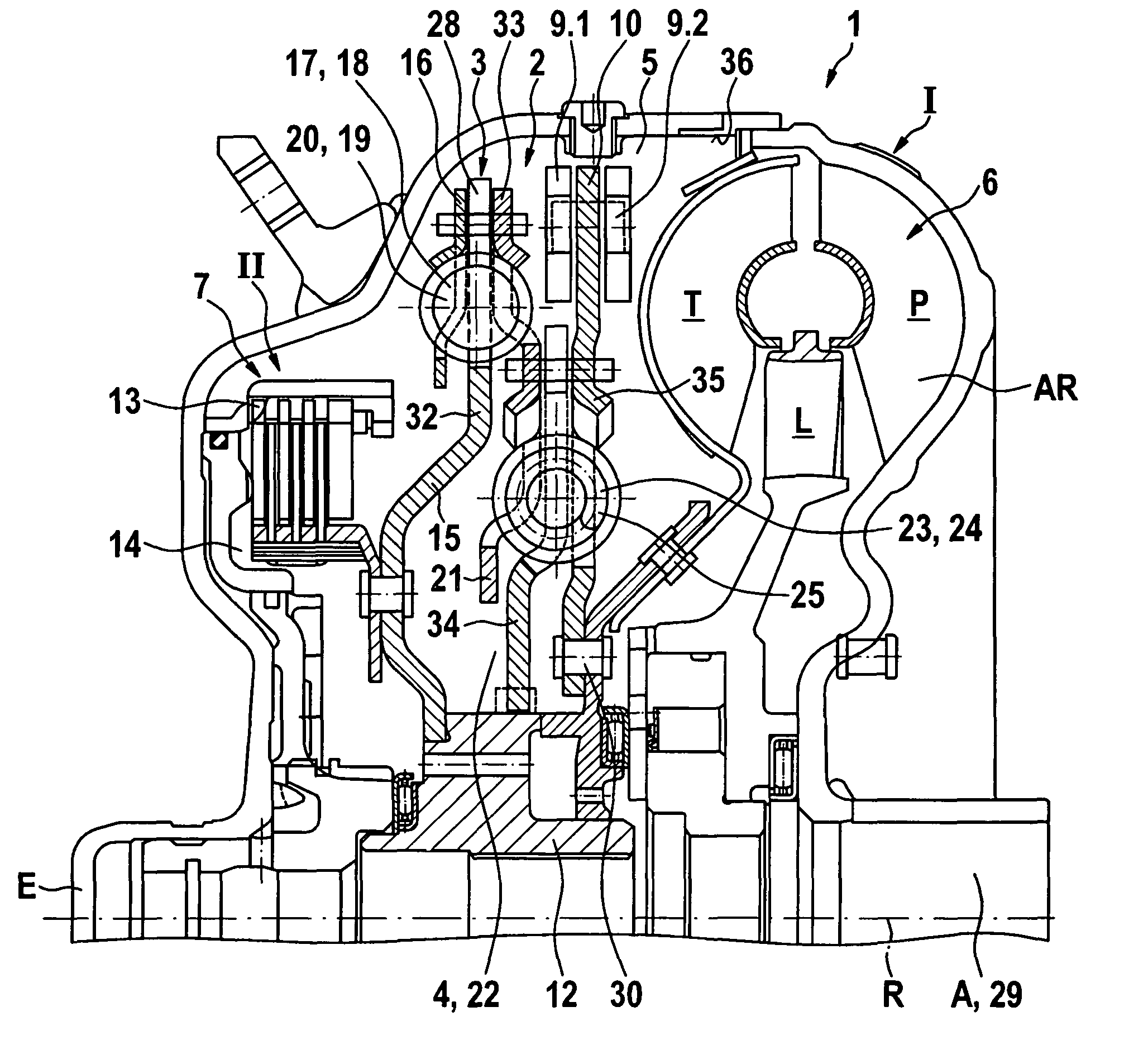 Force transmission device with a rotational speed adaptive damper and method for improving the damping properties