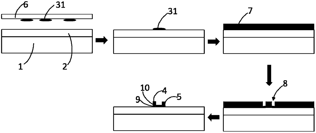 Synaptic device based on metal cation modified black phosphorus and preparation method thereof