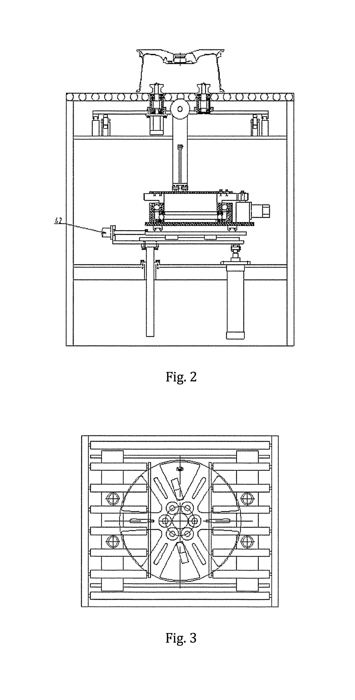 Rotary type wheel deburring device