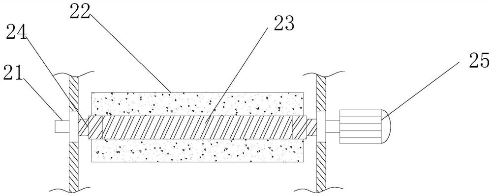 A crushing device for building materials