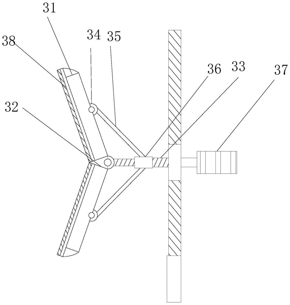 A crushing device for building materials