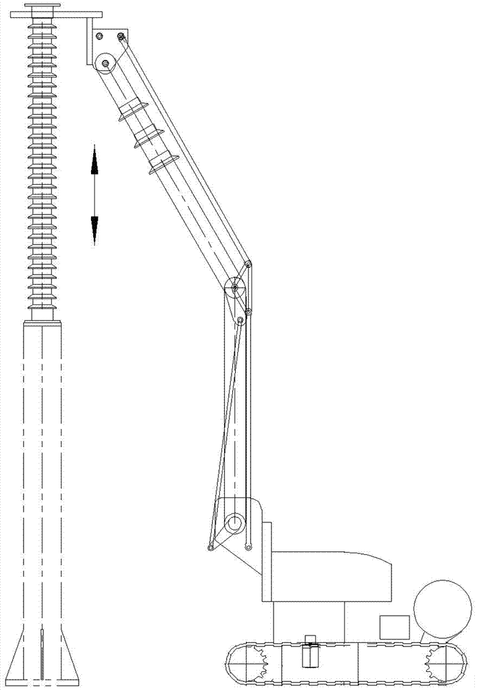 Equipment having live line water washing and deicing operation functions for power transmission system and application method of equipment