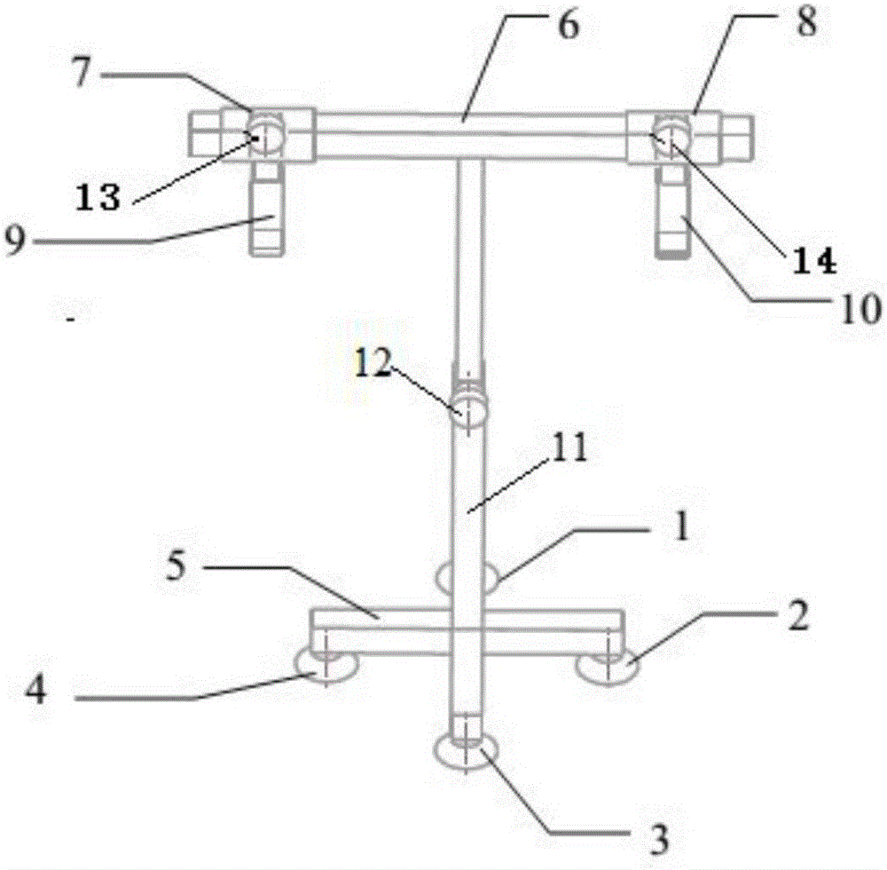 Thermocouple single support device suitable for refrigeration equipment performance test