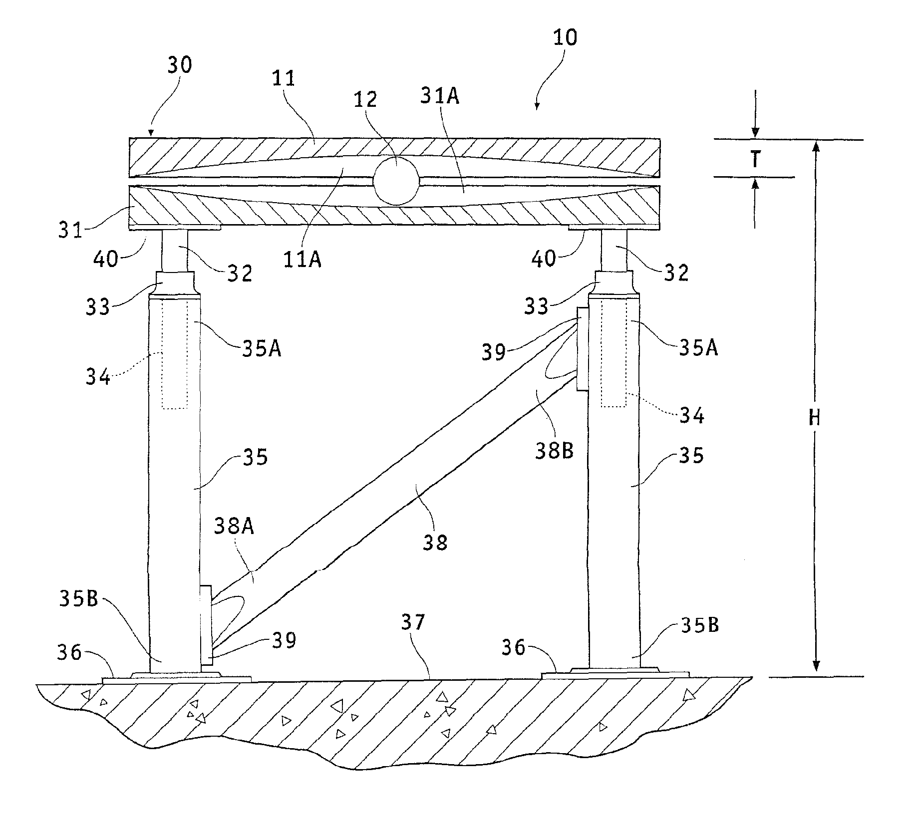 Seismic isolation access floor assembly