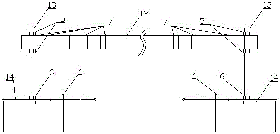 Construction method for assembly type annular reinforcement buckling concrete shear wall system