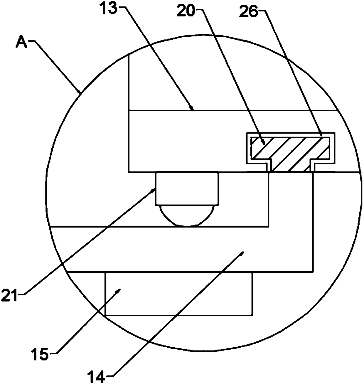 Rapid cable stripping and rolling device for communication engineering