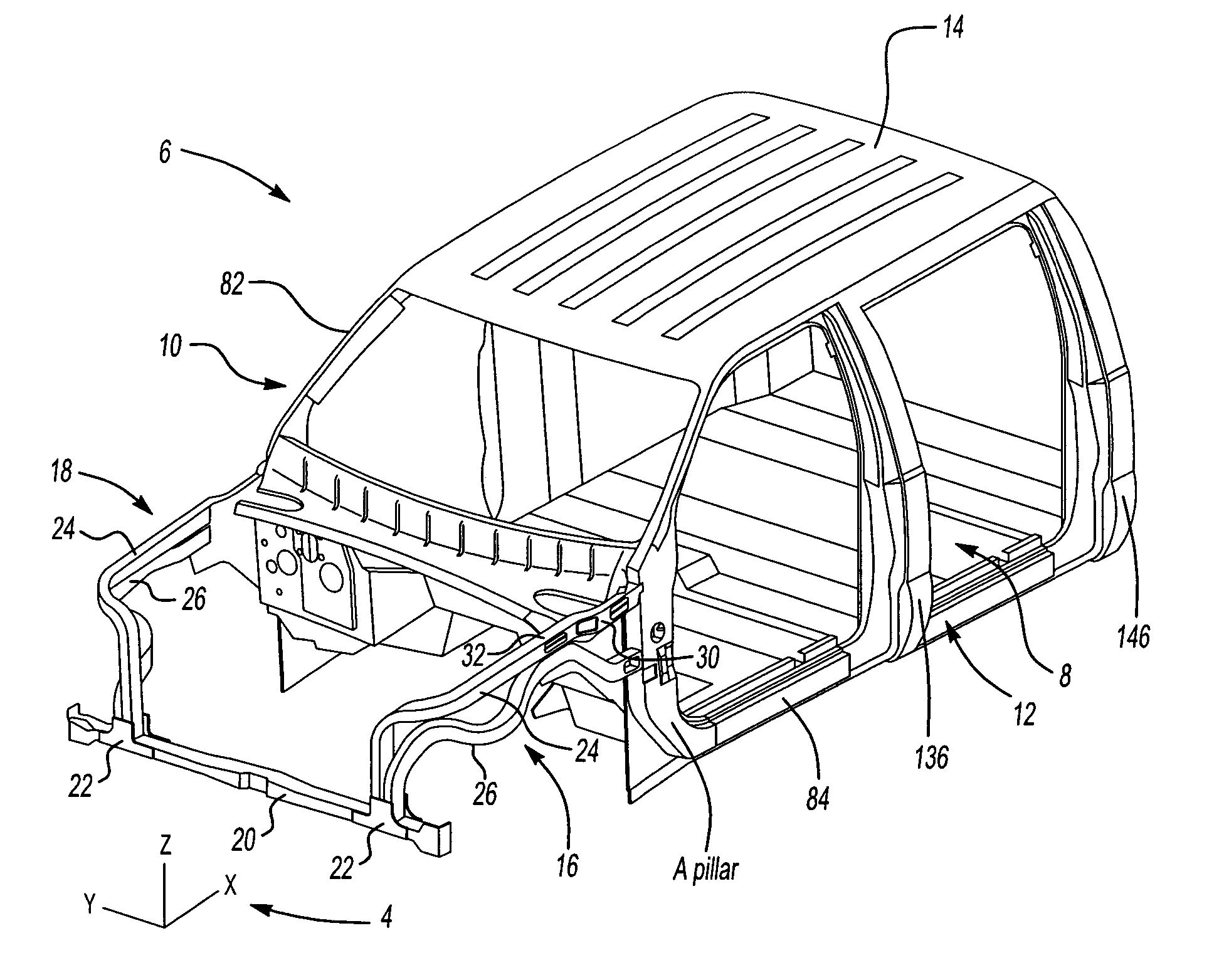 Single set geometry method for assembly of a vehicle