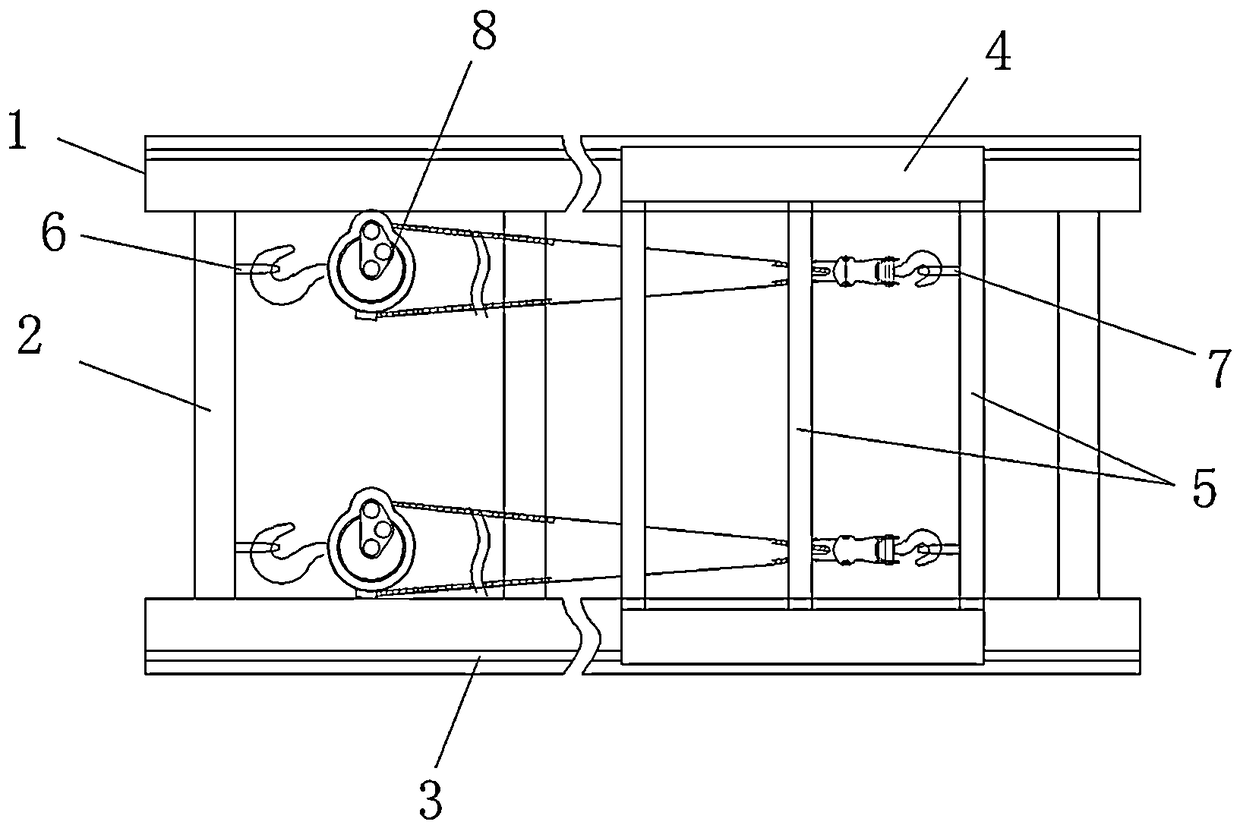 Slideway device for conveying heavy equipment