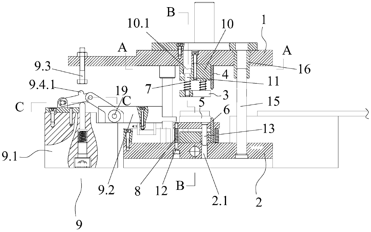 Strip nail blanking device