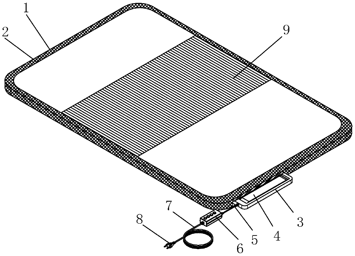 Intelligent warm-keeping graphene blanket