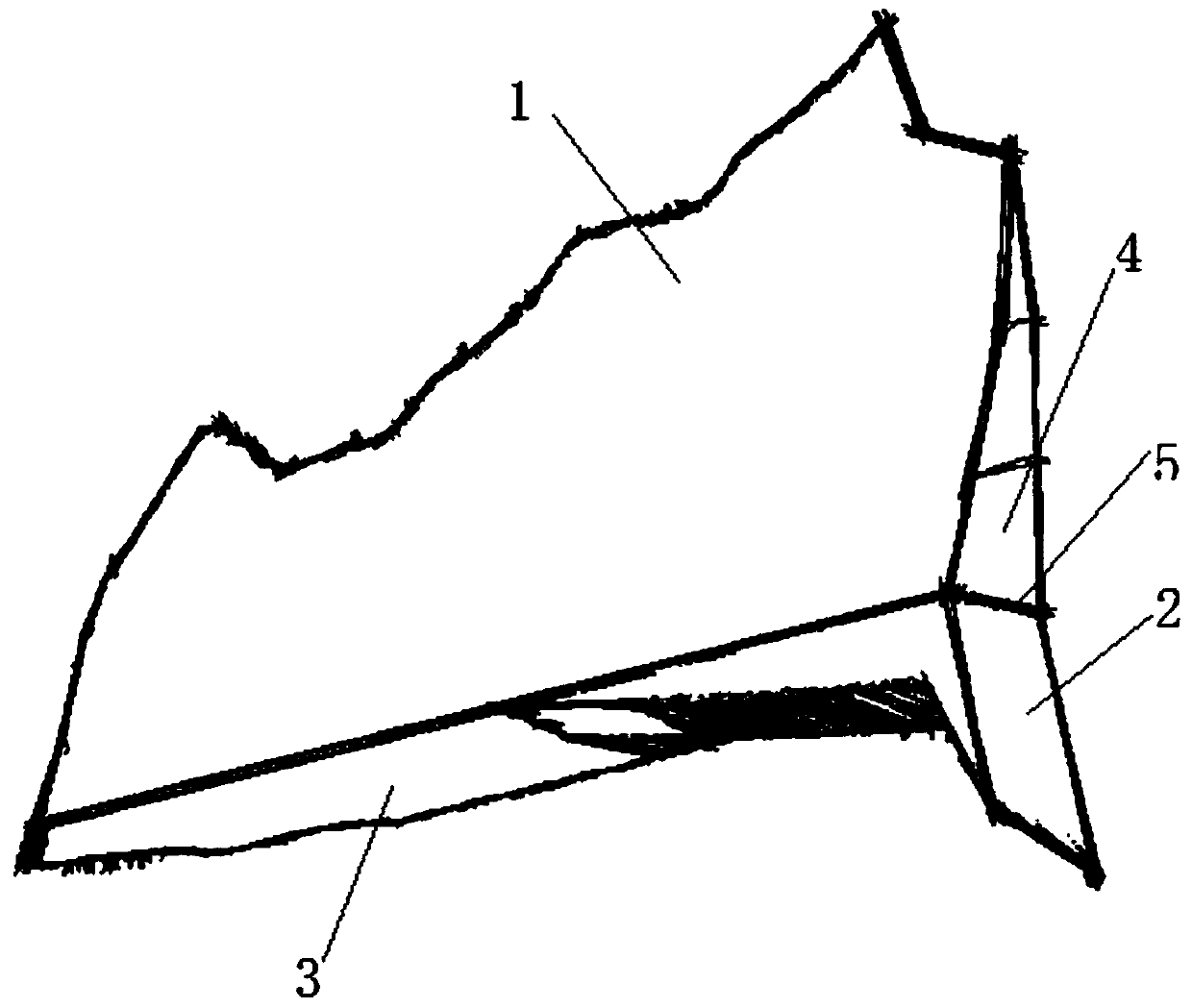 Determining method of arch dam abutment sliding block body bottom sliding face water seepage pressure