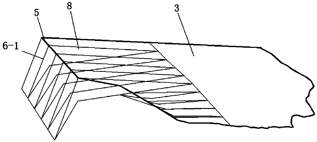 Determining method of arch dam abutment sliding block body bottom sliding face water seepage pressure