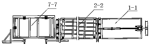 Board pushing, conveying and stacking system on high-density fiber boards