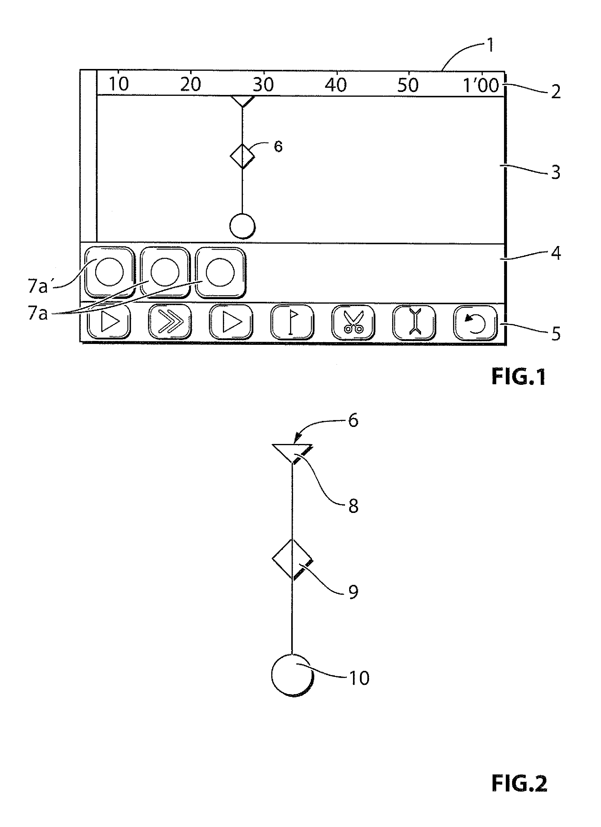 Digital media editing interface using a supercursor for selecting media clips for editing