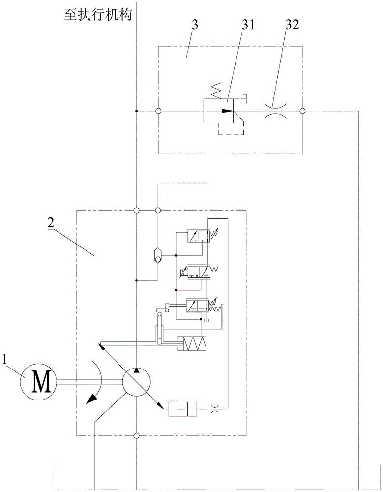 Variable pump hydraulic circuit and construction machinery