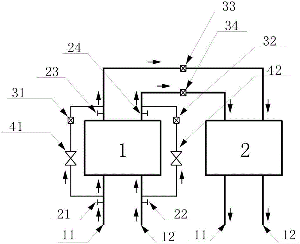 Double backpressure condenser optimized operation device and operation method thereof