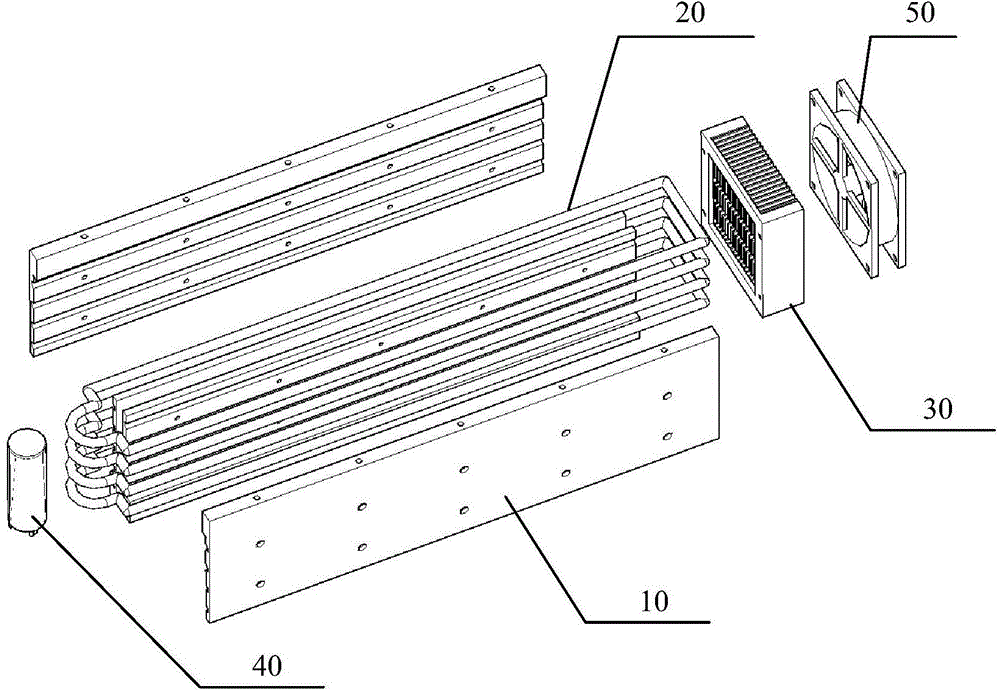 Battery pack cooling device and battery module using same