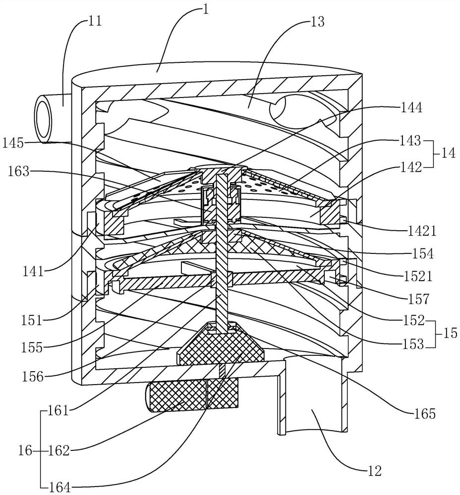 A sewage purification treatment device for a municipal sewage pipe network