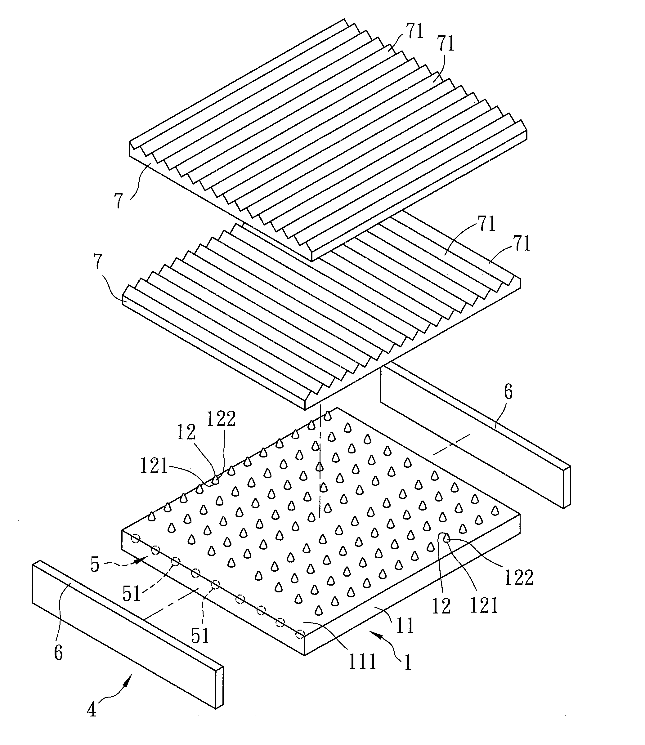 Method for manufacturing a flexible optical plate, product and backlight module made therewith