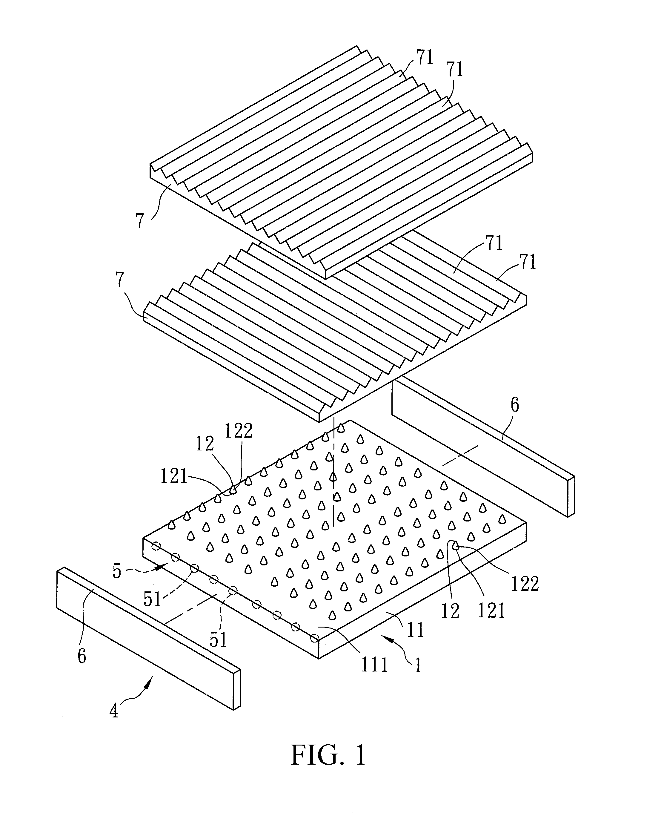 Method for manufacturing a flexible optical plate, product and backlight module made therewith