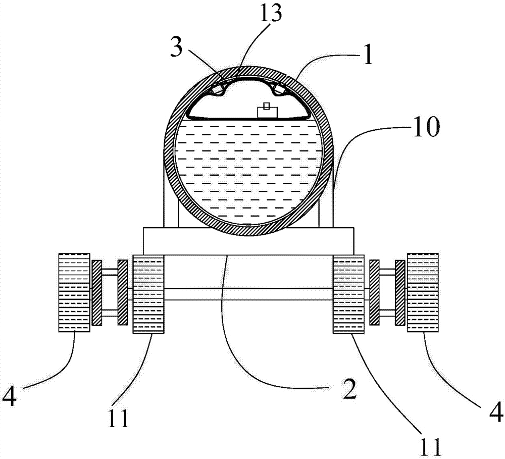 Telescopic axle type tanker rollover preventing device and system