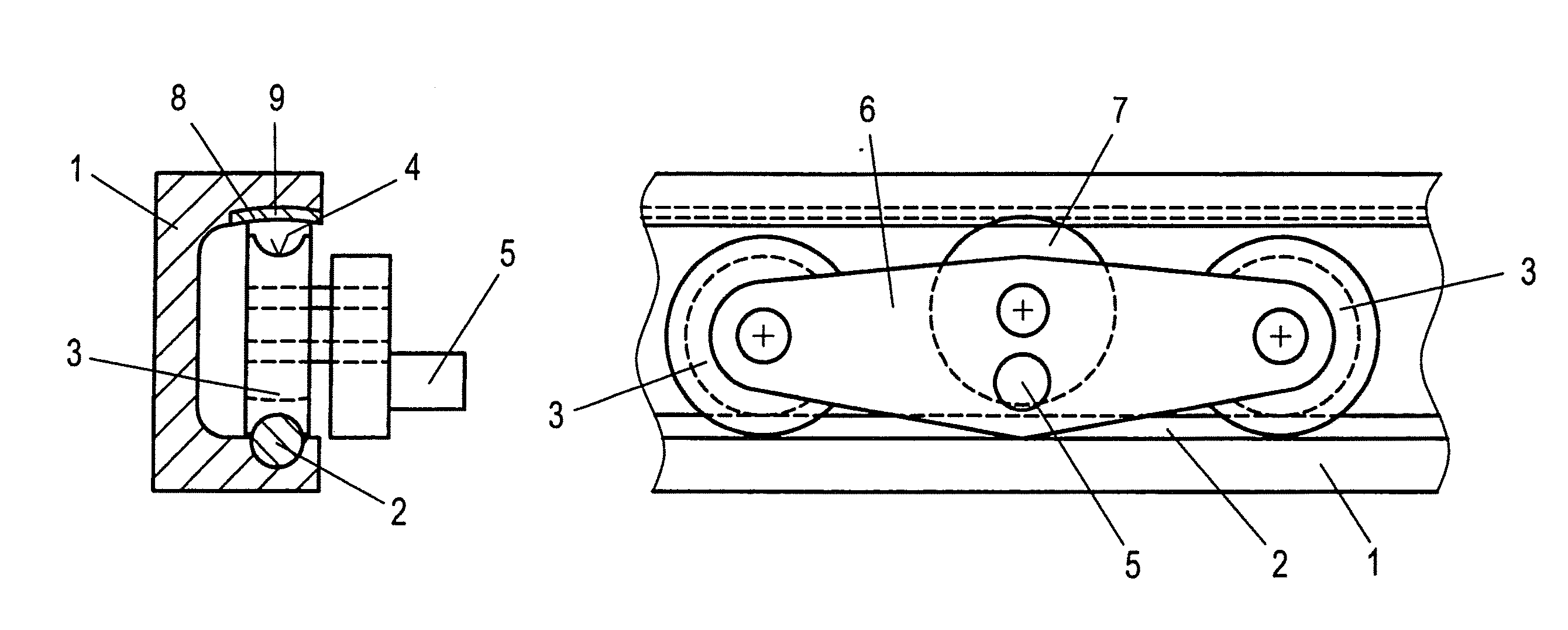 Device for suspending a sliding door